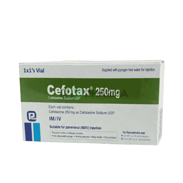 Cefotax Injection 250 mg/5 ml (Cefotaxime)