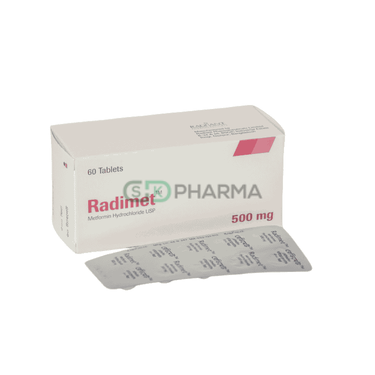 Radimet Tablet 500 mg (Metformin Hydrochloride)