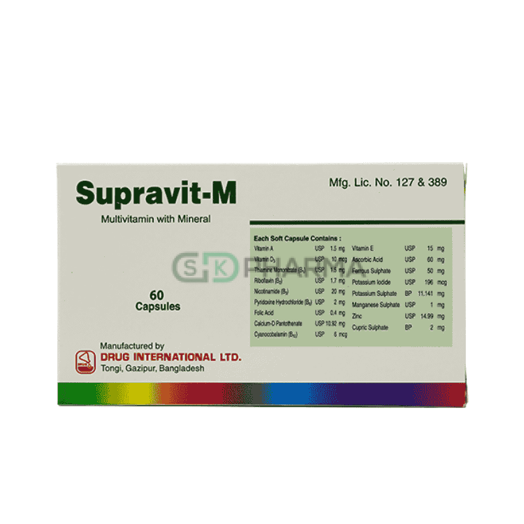 Supravit-M Capsule (Multivitamin & Multimineral)