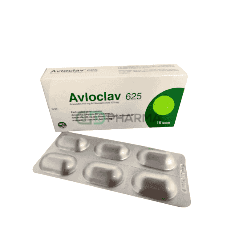 Avloclav Tablet 500 mg+125 mg (Amoxicillin + Clavulanic Acid)