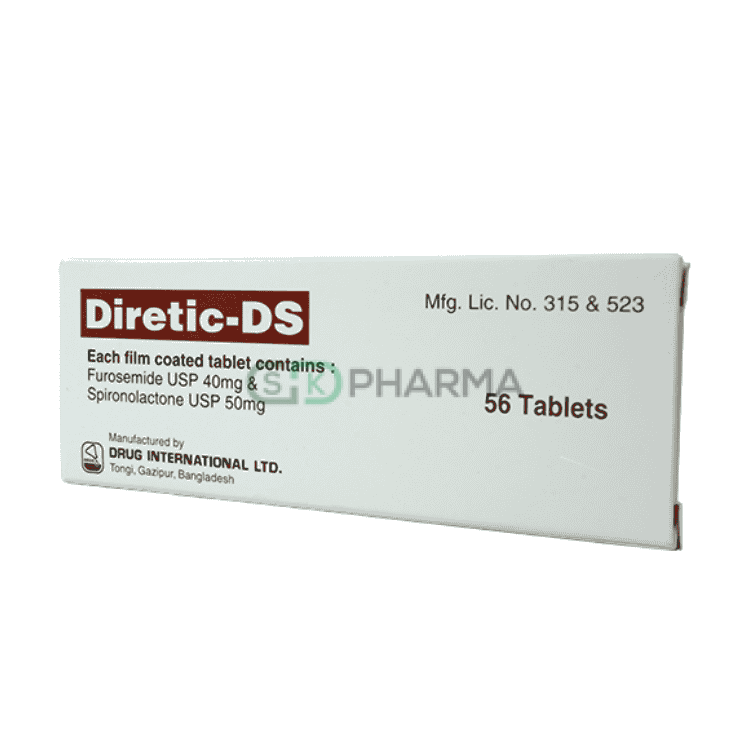 Diretic-DS Tablet 40 mg+50 mg (Furosemide + Spironolactone)