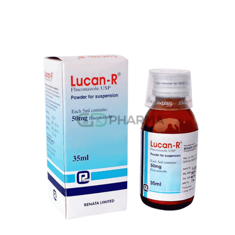 Lucan-R Suspension 50 mg/5 ml (Fluconazole)
