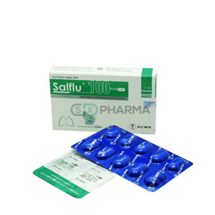 Salflu Inhalation Capsule 50 mcg+100 mcg (Salmeterol + Fluticasone Propionate)