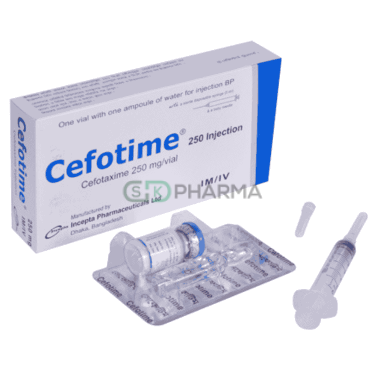Cefotime Injection 250 mg/5 ml (Cefotaxime)