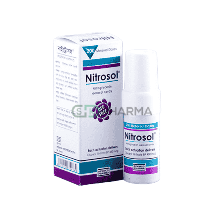 Nitrosol Spray 400 mcg/spray (Nitroglycerin)