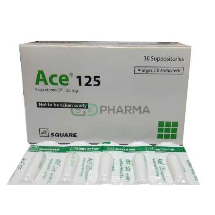 Ace Suppository 125 mg (Paracetamol)