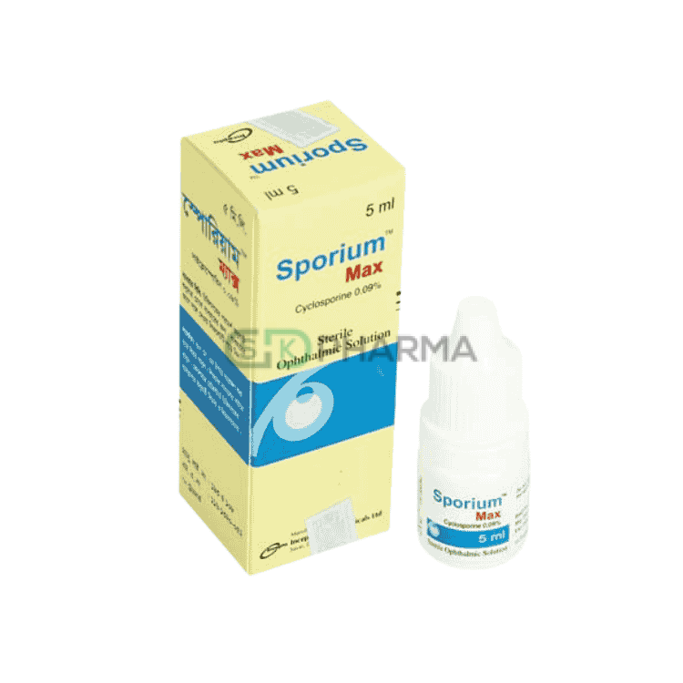Sporium Max Eye Drop 0.09% (Cyclosporine (Ophthalmic))