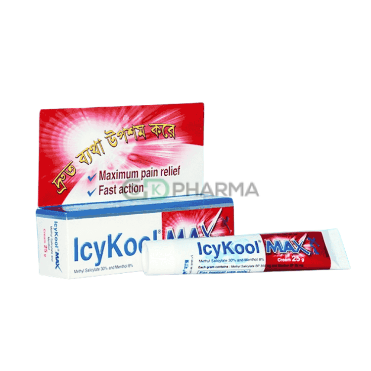 Icykool Max Cream 30%+8% (Methyl Salicylate + Menthol)