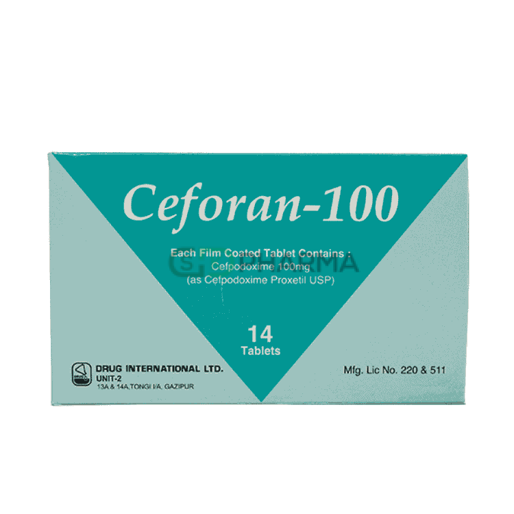 Ceforan Tablet 100 mg (Cefpodoxime Proxetil)