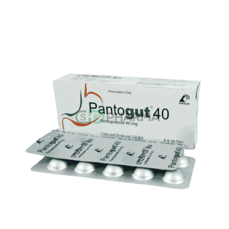 Pantogut Tablet 40 mg (Pantoprazole Sodium)