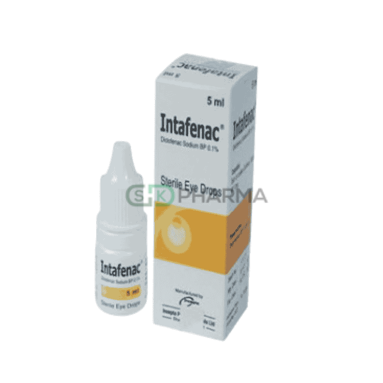 Intafenac Eye Drop 0.10% (Diclofenac Sodium (Ophthalmic))