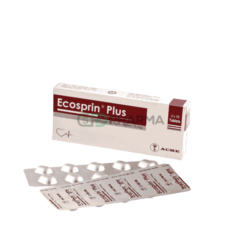 Ecosprin Plus Tablet 75 mg+75 mg (Clopidogrel + Aspirin)