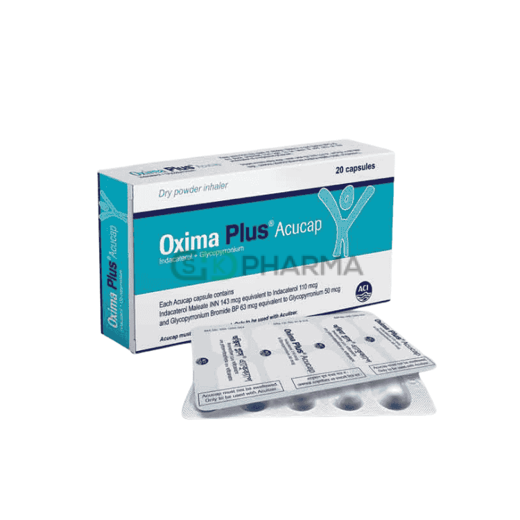 Oxima Plus Inhalation Capsule 110 mcg+50 mcg (Indacaterol + Glycopyrronium)