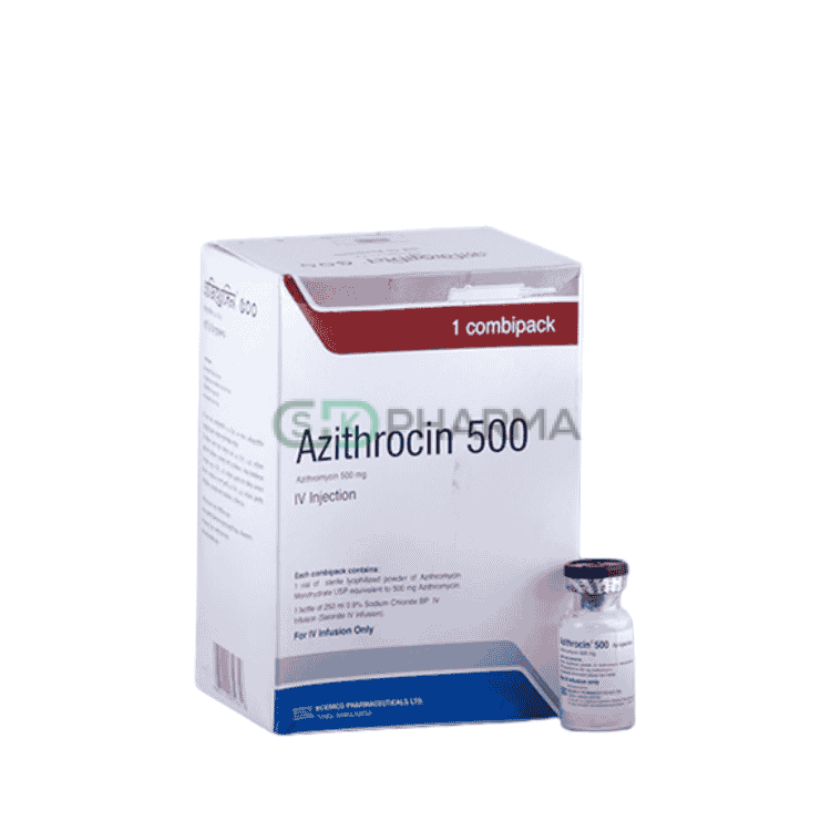 Azithrocin Injection 500 mg/vial (Azithromycin Dihydrate)