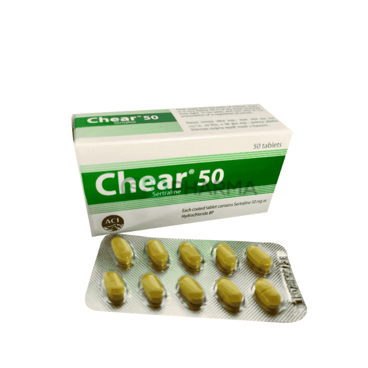 Chear Tablet 50 mg (Sertraline Hydrochloride)