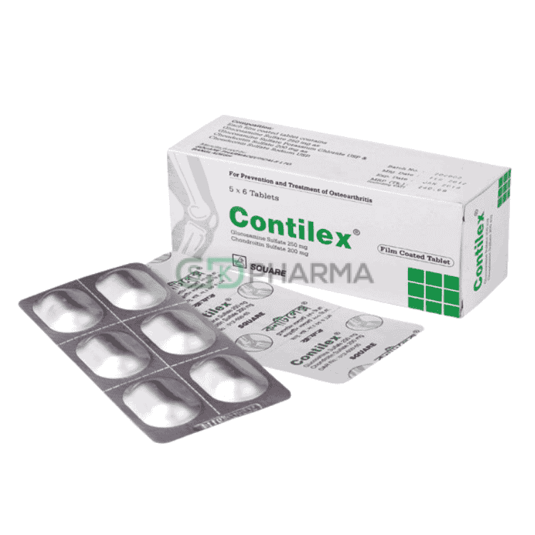 Contilex Tablet 250 mg+200 mg (Glucosamine Sulfate + Chondroitin))