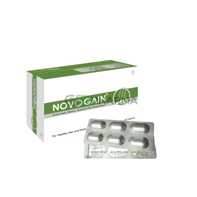 Novogain Capsule (Amino Acids, Vitamins, Minerals & Plant based silicon)