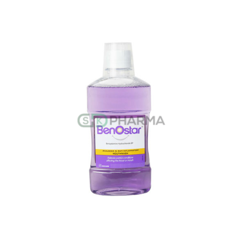 Benostar Mouthwash 0.15% (Benzydamine Hydrochloride)