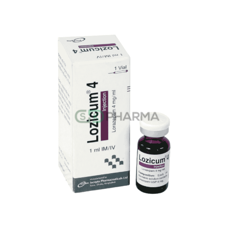 Lozicum Injection 4 mg/ml (Lorazepam)