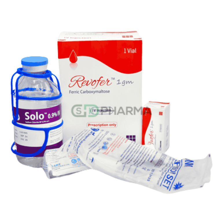 Revofer Injection 1 gm/20 ml (Ferric Carboxymaltose)