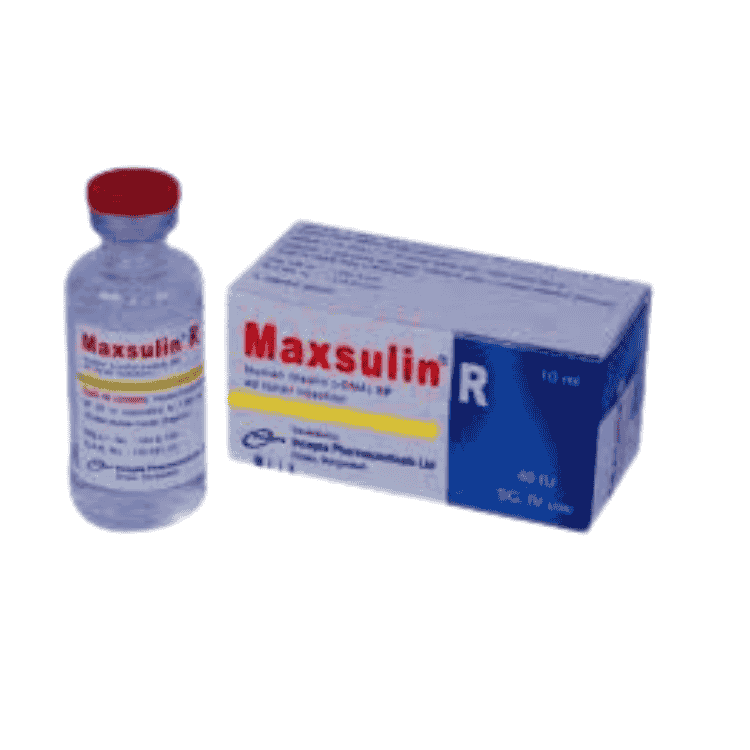 Maxsulin R Injection 100 IU/ml (Insulin Human [rDNA])