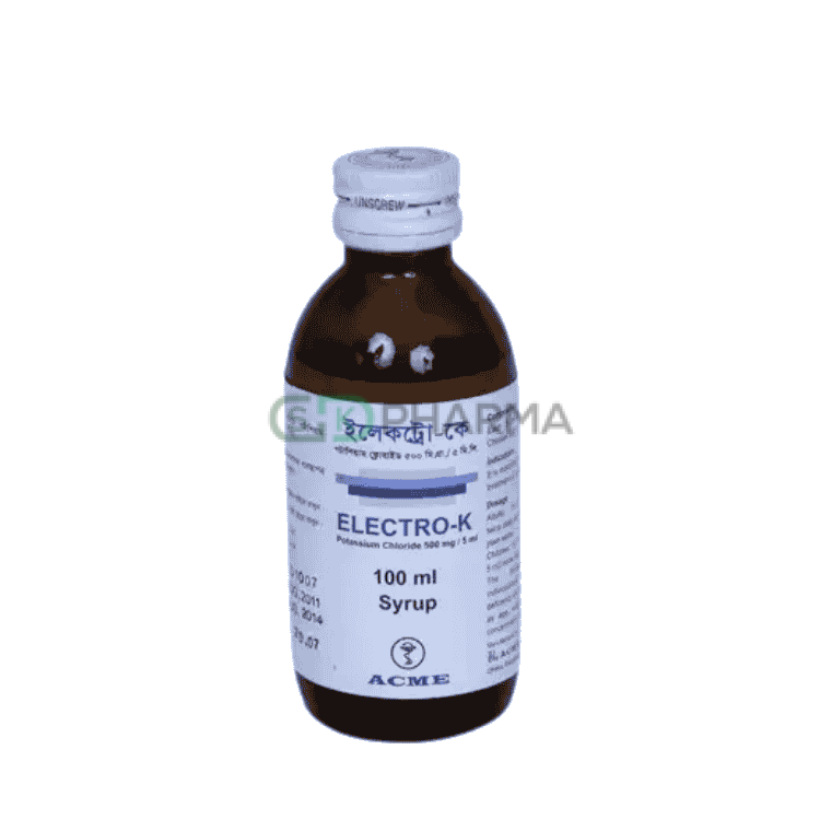 Electro-K Syrup 500 mg/5 ml (Potassium Chloride)