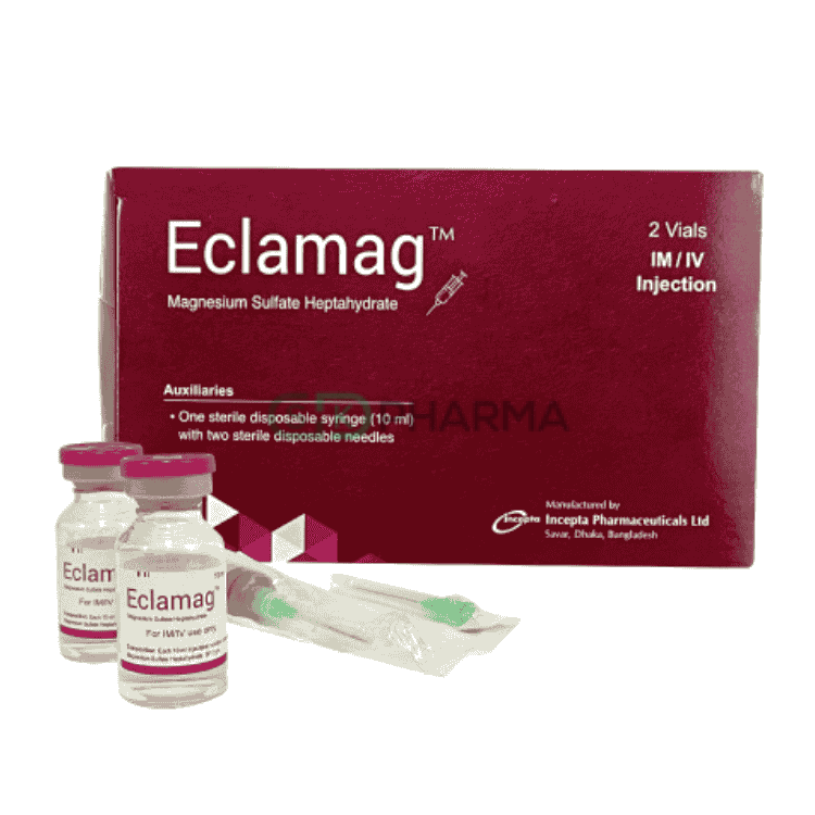 Eclamag Injection 2.5 gm/5 ml (Magnesium Sulfate)