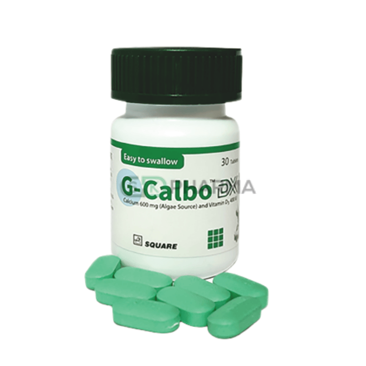 G-Calbo DX Tablet 600 mg+400 IU (Algae Calcium + Vitamin D3)