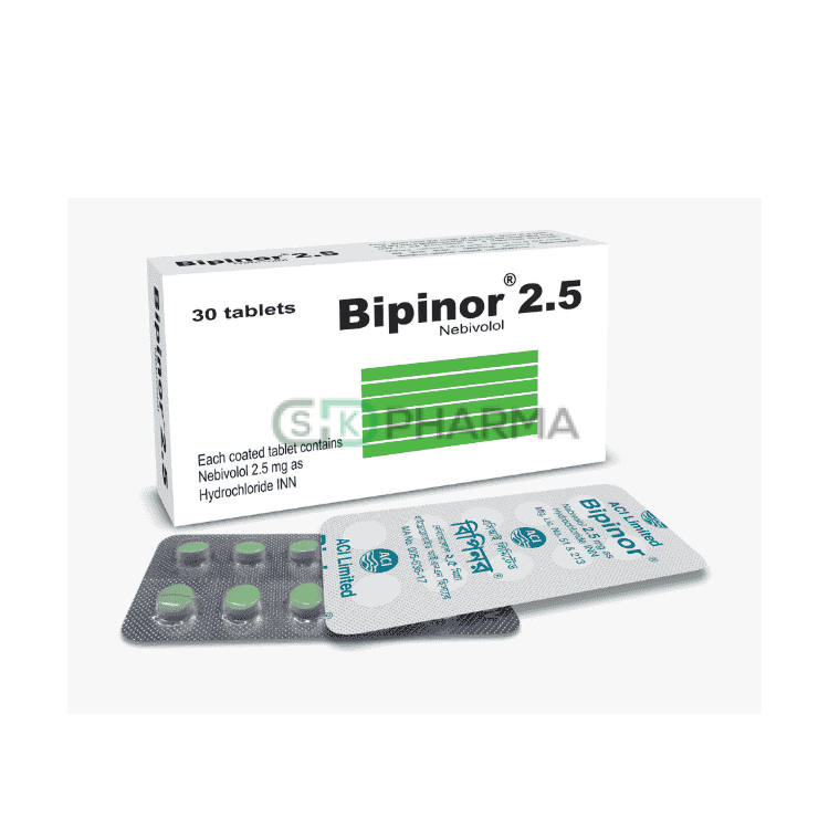 Bipinor Tablet 2.5 mg (Nebivolol Hydrochloride)