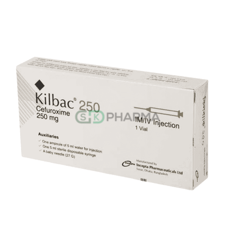 Kilbac Injection 250 mg/vial (Cefuroxime Axetil)