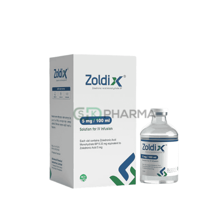 Zoldix Injection 5 mg/100 ml (Zoledronic Acid [For osteoporosis])