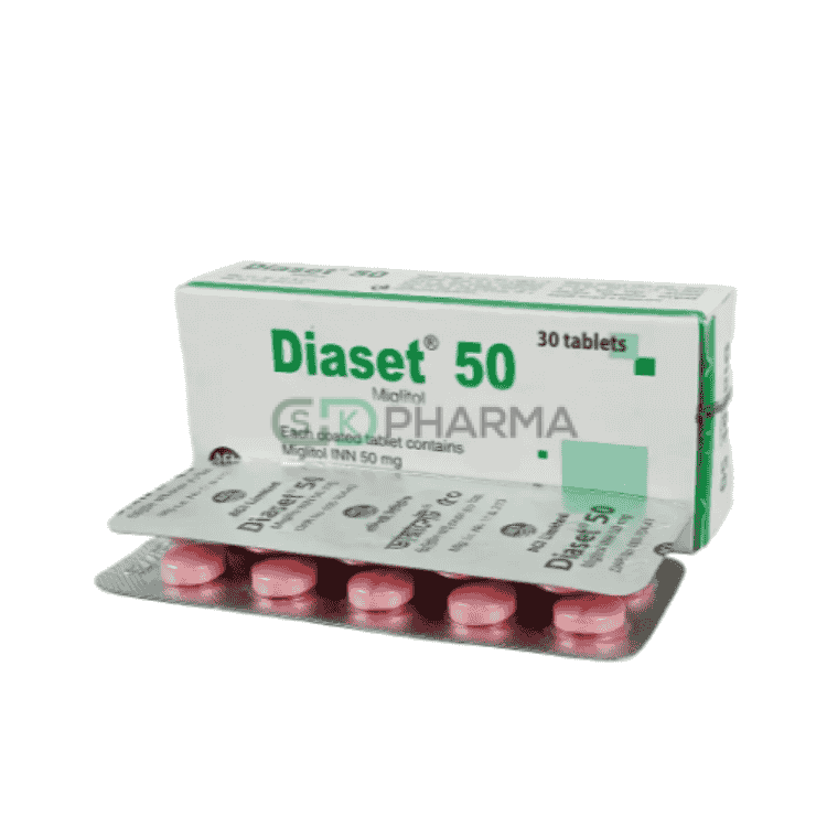 Diaset Tablet 50 mg (Miglitol)