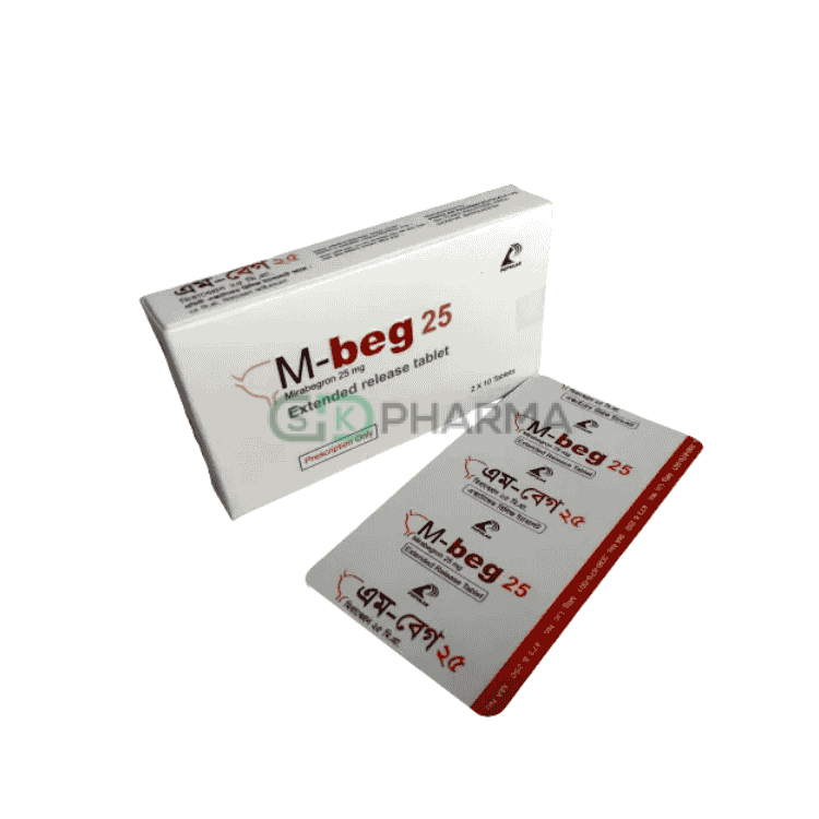 M-beg Tablet 25 mg (Mirabegron)