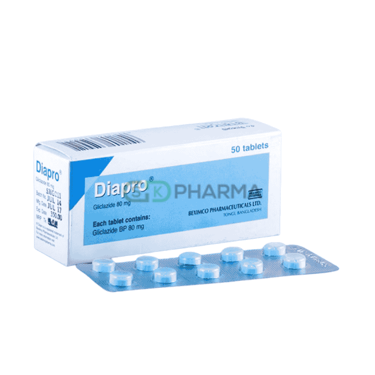 Diapro Tablet 80 mg (Gliclazide)