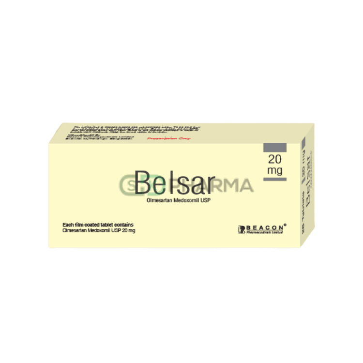 Belsar Tablet 20 mg (Olmesartan Medoxomil)