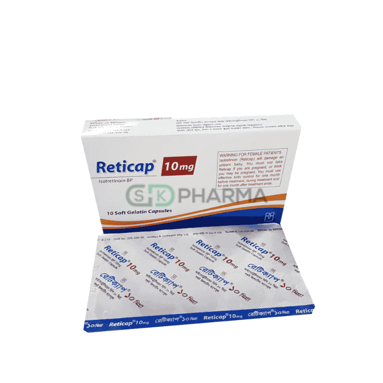 Reticap Capsule 10 mg (Isotretinoin (Oral))