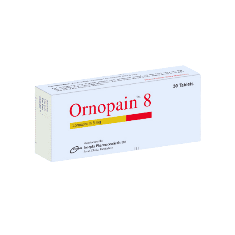 Ornopain Tablet 8 mg (Lornoxicam)