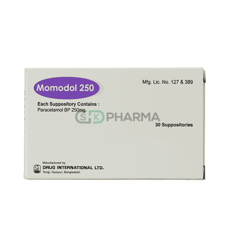 Momodol Suppository 250 mg (Paracetamol)