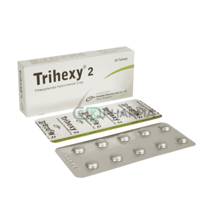 Trihexy Tablet 2 mg (Trihexyphenidyl Hydrochloride)