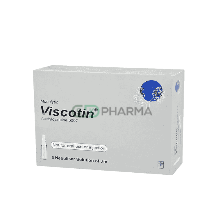 Viscotin Respirator Solution 600 mg/3 ml (Acetylcysteine)
