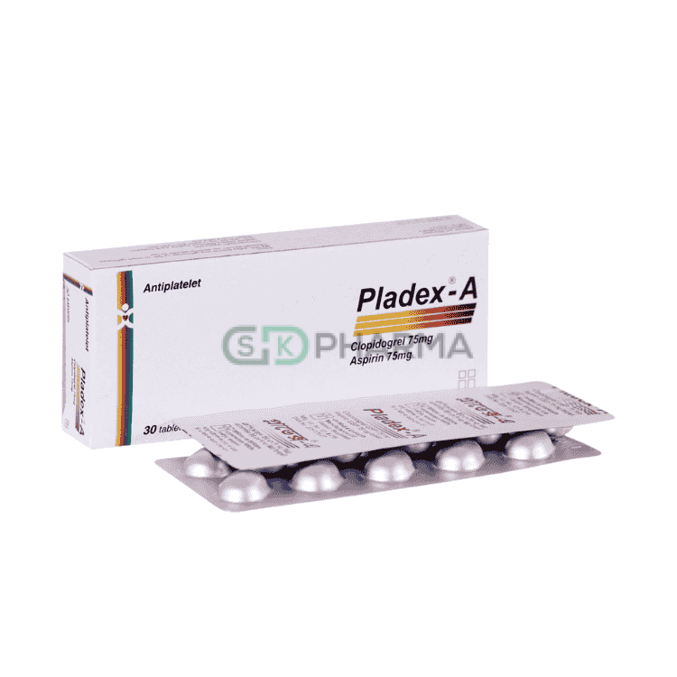 Pladex-A Tablet 75 mg+75 mg (Clopidogrel + Aspirin)