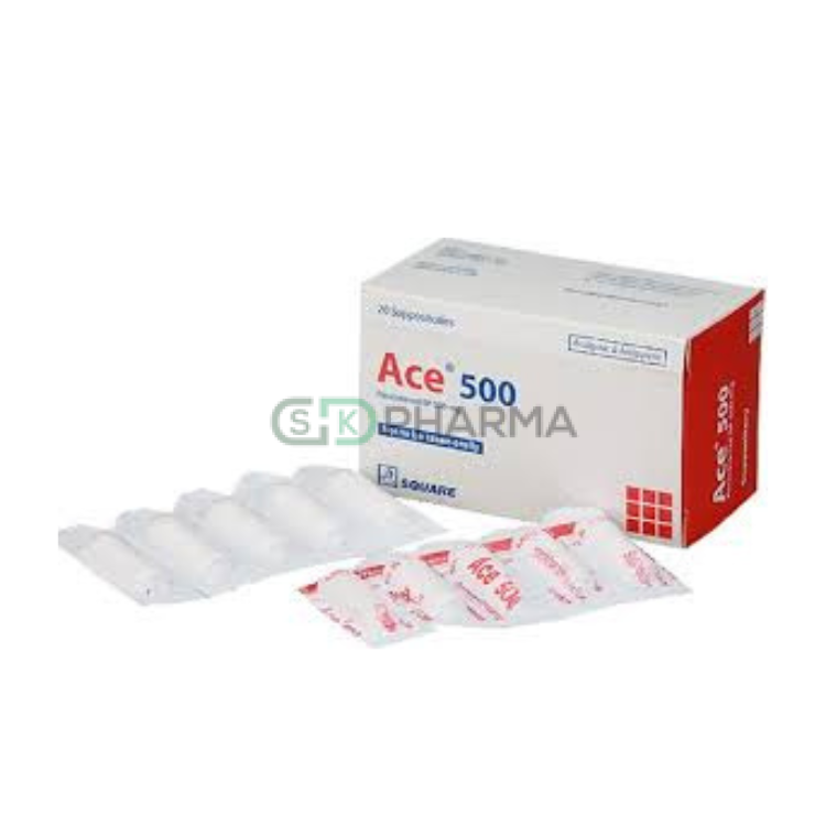 Ace Suppository 500 mg (Paracetamol)