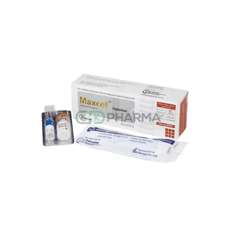 Maxcef Injection 250 mg/5 ml (Cefotaxime)