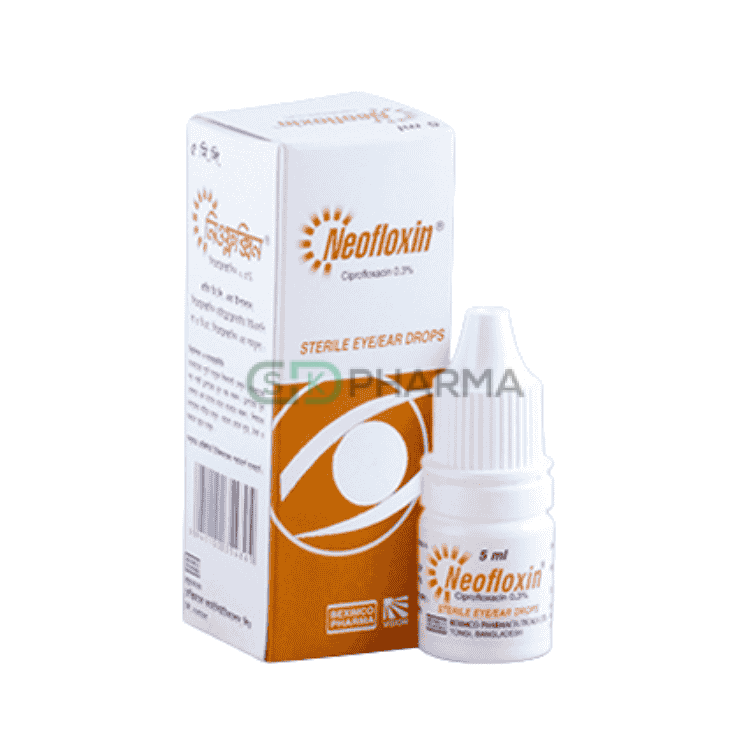 Neofloxin Eye Drop 0.30% (Ciprofloxacin (Ophthalmic))