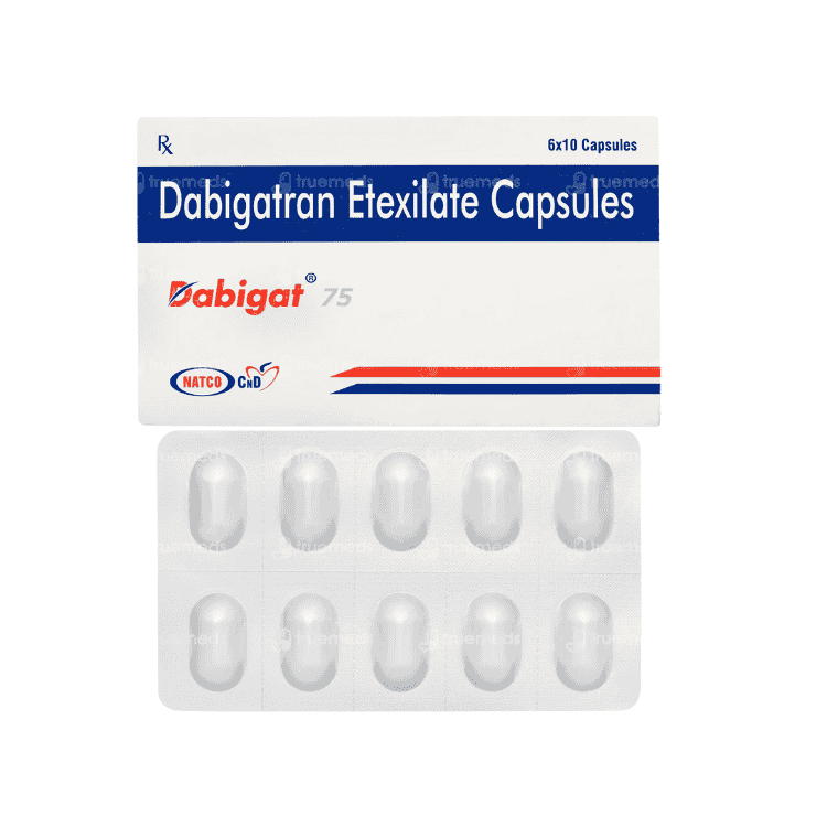 Dabigat Capsule 75 mg (Dabigatran Etexilate Mesylate)
