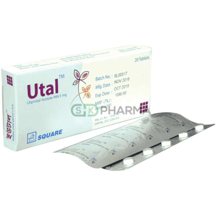 Utal Tablet 5 mg (Ulipristal Acetate [For uterine fibroids])