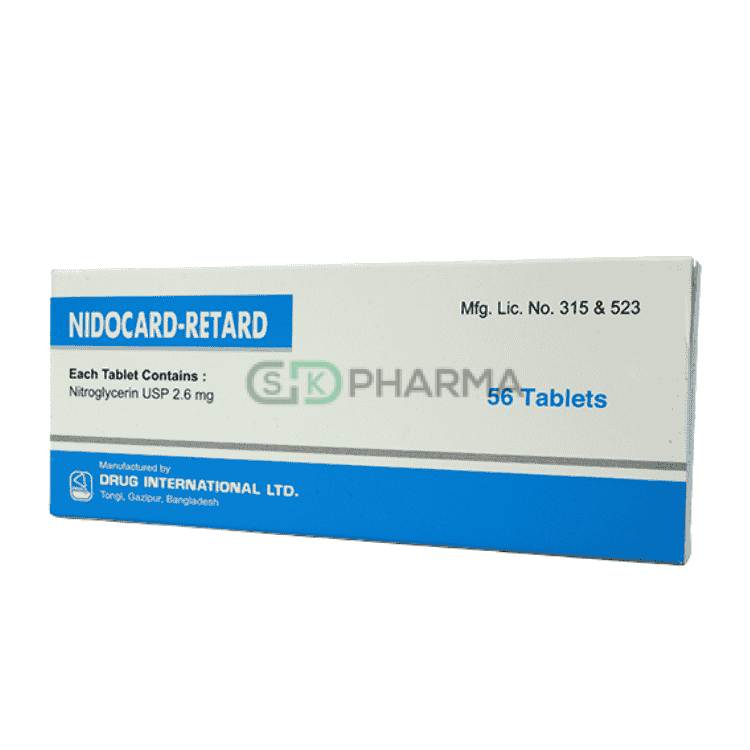 Nidocard Retard Tablet 2.6 mg (Nitroglycerin)
